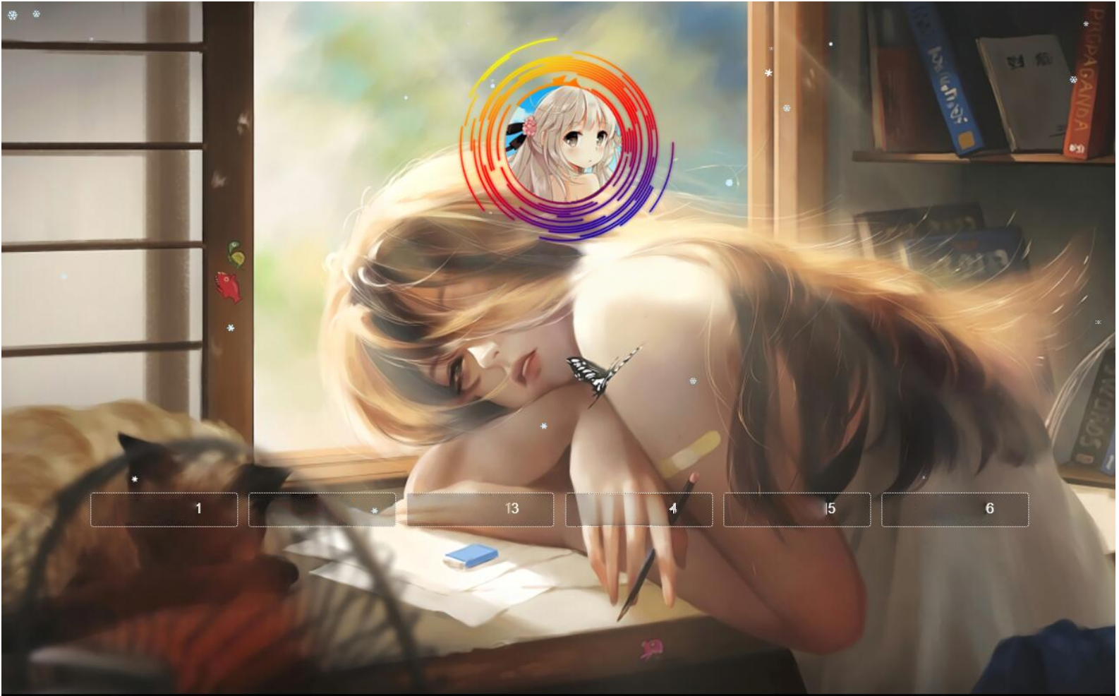 苍穹云个人引导页源码（动态特效版）-灰铲源码