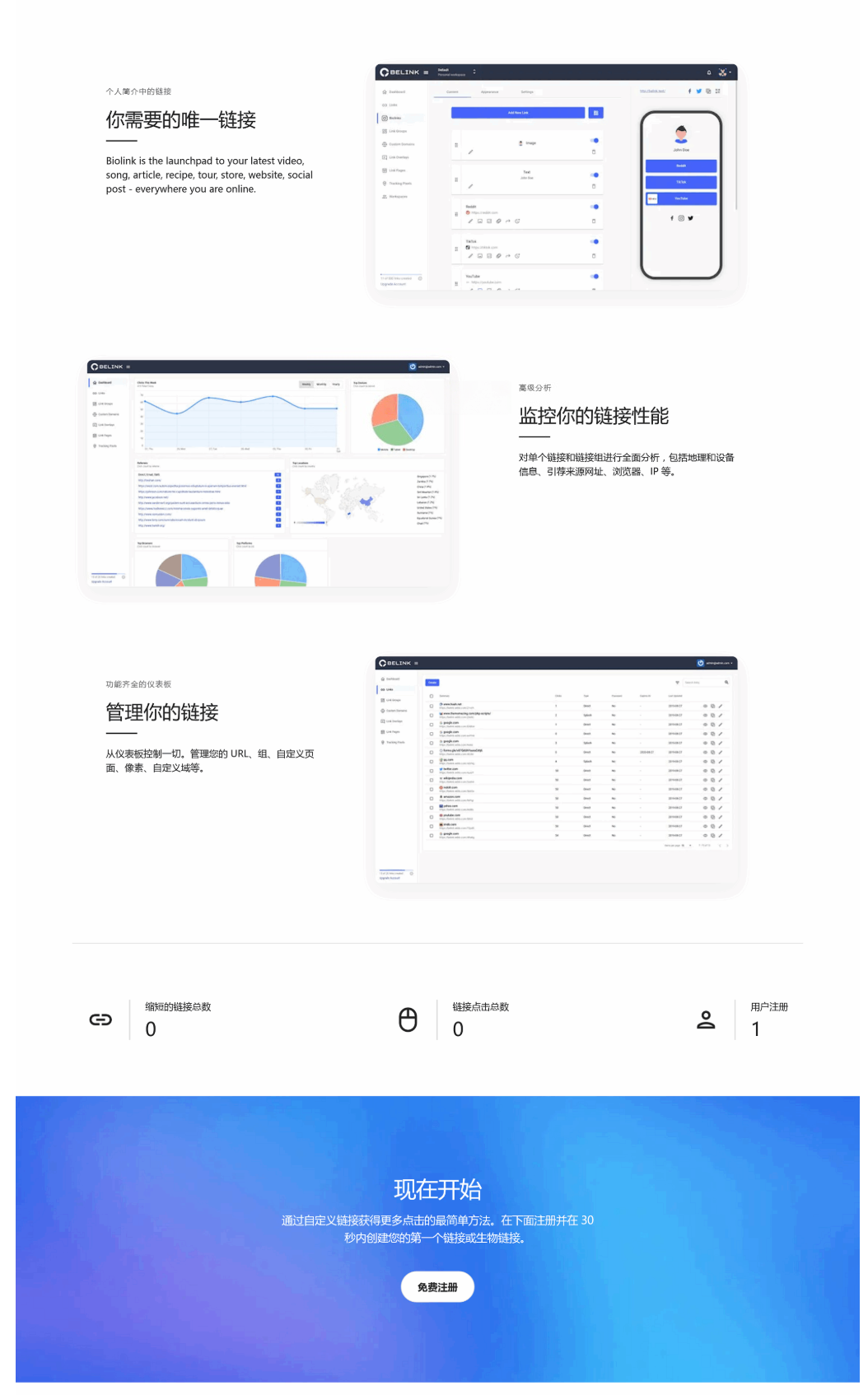 图片[2]-BeLink专业链接管理系统源码-灰铲源码