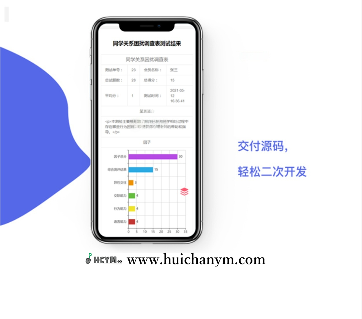[正版]在线心理测评健康标准量表情感咨询问诊性格职业测试教育APP小程序网站系统源码-灰铲源码