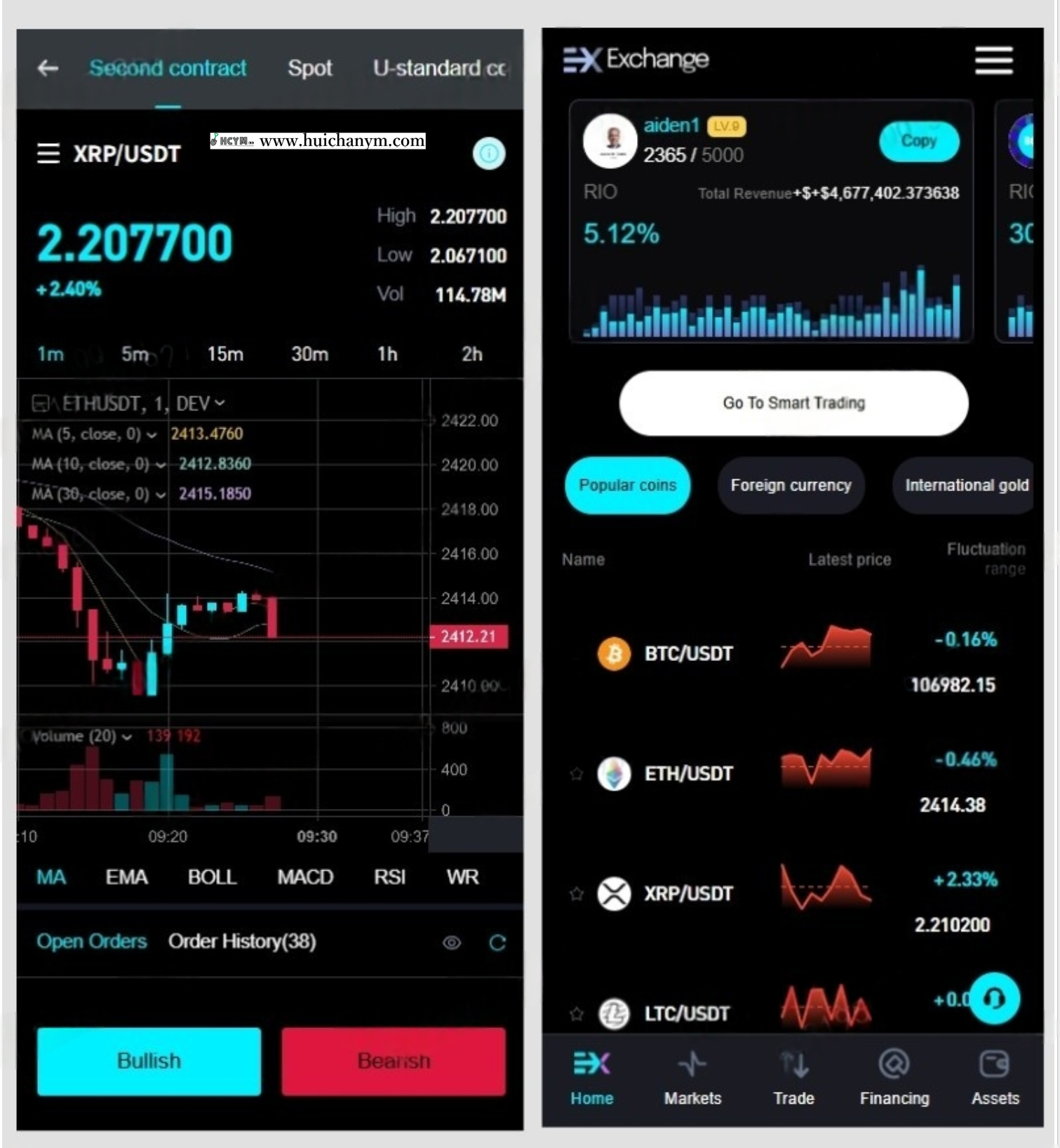 图片[2]-跟单/java综合交易所跟单/外汇/黄金/U本位/新币申购/质押/永续多语言自发货币-灰铲源码