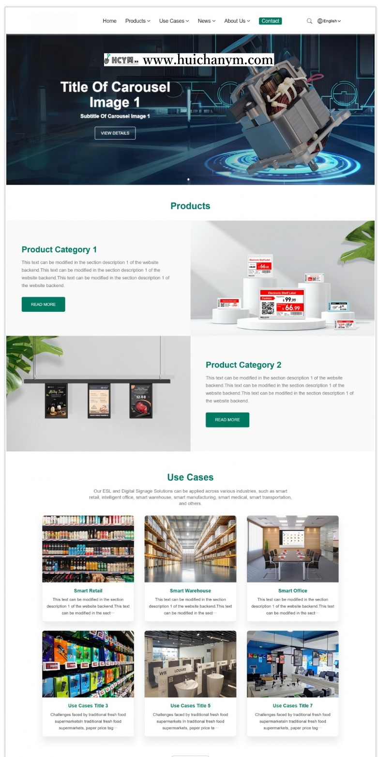中英双语外贸公司官网模板 – 响应式企业品牌网站（PbootCMS内核）-灰铲源码