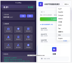 十国语言国际版挂机刷视频短剧抖音浏览商品文章投资理财分红广告联盟流量脚本可定制-灰铲源码
